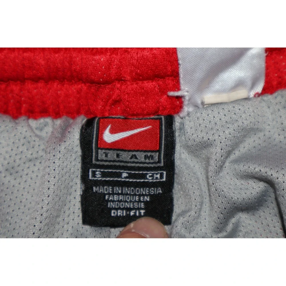 Nike Ohio State Buckeyes Basketball Lined Shorts Men Small Red Dri-Fit Mesh **